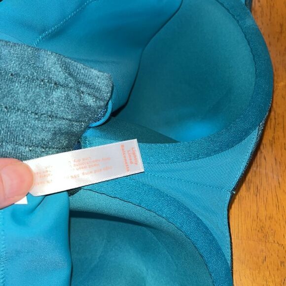 INVISIBLE LACE BACK SMOOTHER LIGHTLY LINED GREEN BALCONETTE CACIQUE BRA 40DDD - Picture 7 of 8